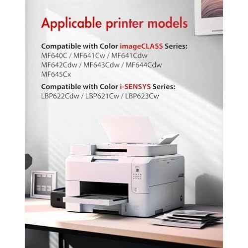 054H Toner Cartridge Set 2 Black 054 | Replacement for Canon 054H Toner, Compatible with Canon Color imageCLASS MF642Cdw Toner Cartridges, MF644Cdw, MF641Cdw, MF644Cdw, LBP622Cdw Laser Printer 2 Pack