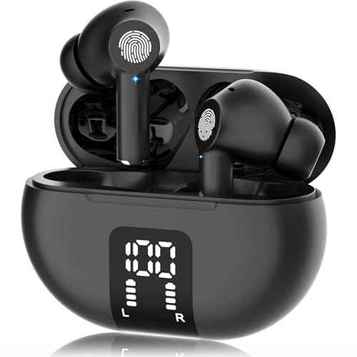 Translation Earbuds Real Time AI Translator Earbuds Support 144 Languages 3-in-1 Instant Voice Translation with Bluetooth and APP Fit for iOS & Android for Travel Business(Dark Black)