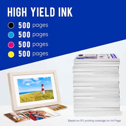 LC401XL LC401 Ink Cartridges Compatible for Brother Ink Cartridges LC401 XL to use with Brother MFC-J1010DW MFC-J1012DW MFC-J1170DW Printer Ink (Black Cyan Magenta Yellow, 4 Pack)
