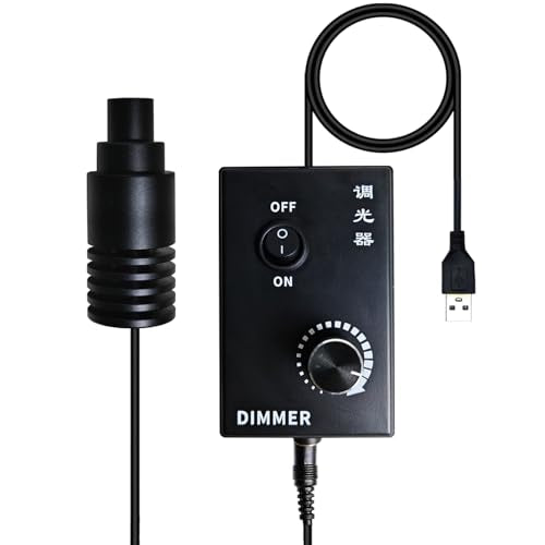 Upwtkim Microsope Light LED Coaxial Illuminator Adjustable Spot Light Pure White 13mm