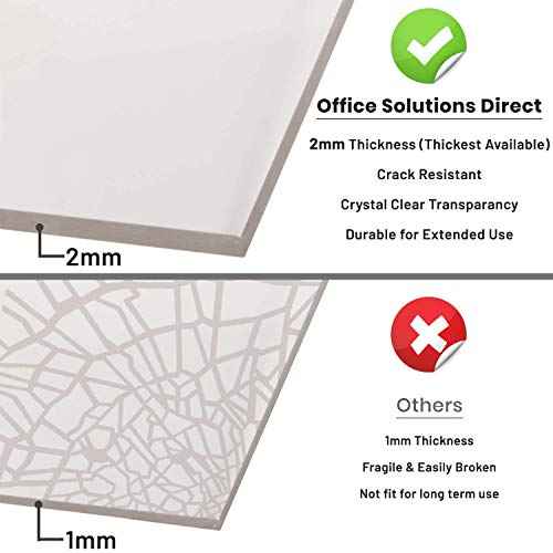 Acrylic Sign Holder 8.5 x 11 [Set of 24] for Wall Display | Clear Sign Holders 8.5x11 Acrylic Sign Holder | Plastic Document Holder, Promotional Display, Business & Store Sign Holders