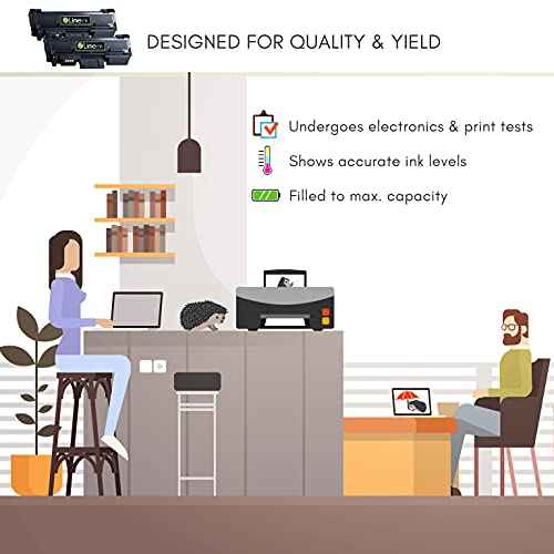 Limeink Compatible Toner Cartridge Replacement for Xerox Phaser 3052 3260 Phaser 3260DI 3260DNI WorkCentre 3215 WorkCenter 3215NI 3225 3225DNI Work Centre Center High Yield Laser Printer Ink (2 Black)