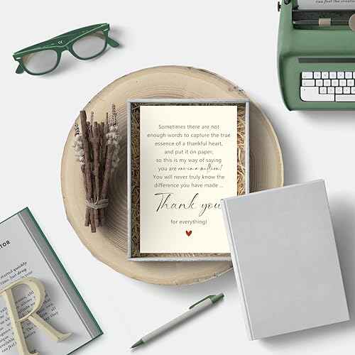 Lovely Thank You Card for Friend, Appreciation Card for Boss Coworker Teacher Mentor, Sweet Friendship Gifts for Him Her, One in A Million