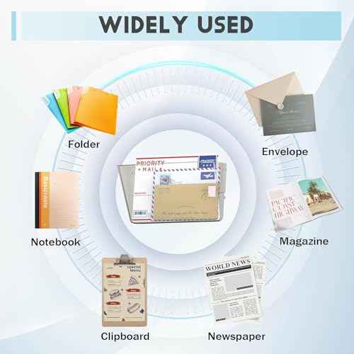 3 Pack Clear Acrylic Single Pocket, Plastic Hanging Wall Mount File Holder for Office Home, Clear