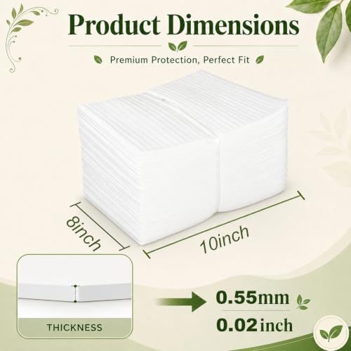 100 Pack Packing Foam Pouches,8 x10IN Shockproof Cushioning Protection