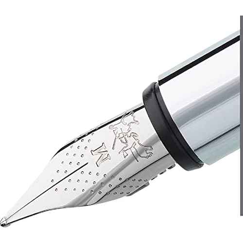 Faber-Castell NEO Slim Fountain Pen, Matte Stainless Steel - Fine