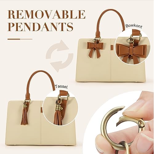ECOSUSI Laptop Tote Bag Laptop Bag 15.6 inch Work Shoulder Briefcase Computer Messenger with Clutch Satchel Handbag 2 PCS Set