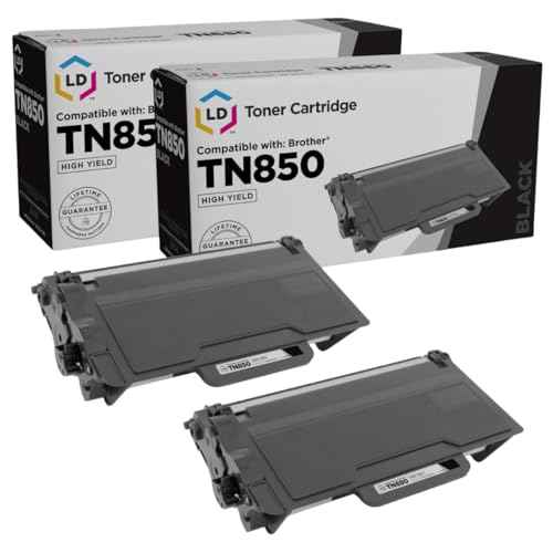 LD Products Compatible Toner Cartridge Replacement for Brother TN850 High Yield Black (2-Pack) for DCP-L5650DN, DCP-L6600DW, DCP-L5500DN, DCP-L5600DN, HL-L5000D, HL-L5100DN