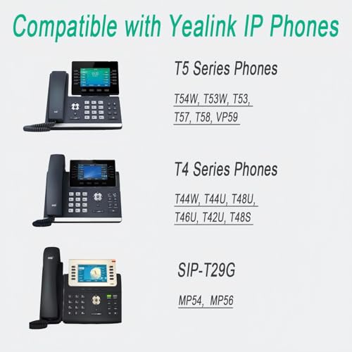 Universal Power Adapter for Yealink VoIP Phones T54W T58V T56A T52S T46S T48G MP58