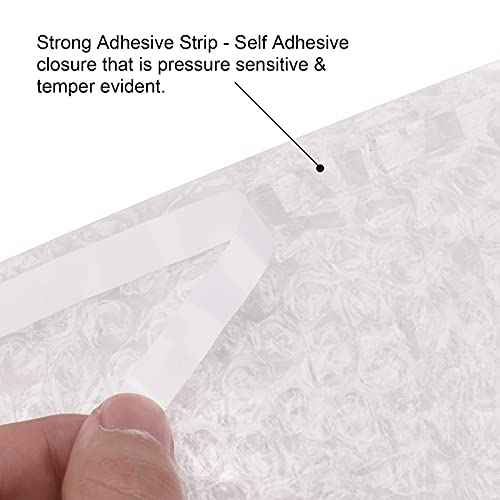 100Pack Small Bubble Out Bag Pouches 3.15" x 4" Self-Seal Bubble Pouches Bags, Double Walled Bubble Cushioning Bags, Self-Sealing Protective Wrap Cushioning Bags for Shipping, Packing, Moving