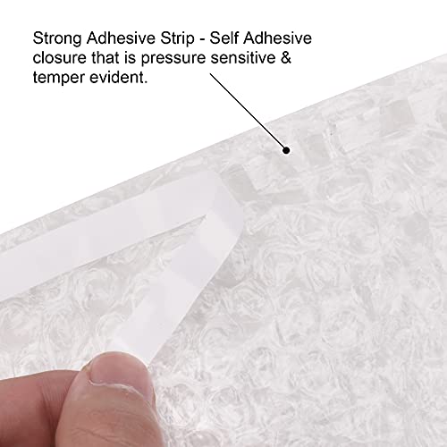 100 Pack Small Bubble Wrap Pouches 2" x 3.15" Self-Seal Cushioning Bags for Shipping