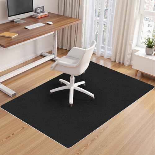 Office Chair Mat,Hard Floor Chair Mat Suitable for Hardwood and Tile Floors,Large Non-Slip Floor Protection Mat,Does Not Pill,Black(48"x60")