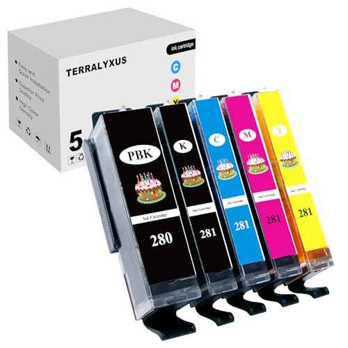 280XL 281XL 280 XL 281 XL Ink Cartridges Compatible for PIXMA TR8620 TR8620a TS6120 TS6220 TS6320 TS8120 TS8220 TS8320 TR7520 TR8520 TS9120 TS9520 TS9521C TS702 TS702a