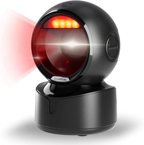 NetumScan USB Desktop Barcode Scanner Omnidirectional QR & 1D/2D Code Reader