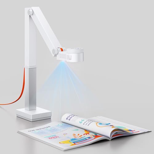 CZUR Fancy S Pro USB Document Camera White 12MP for Teachers & Presentations