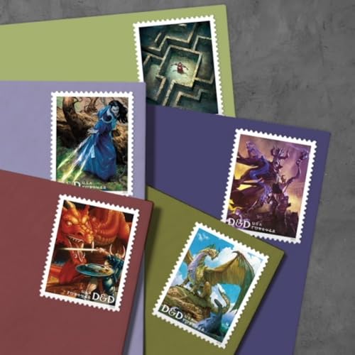 Dungeons & Dragons 2024 Collector Postage Stamps Sheet of 20 - 50th Anniversary