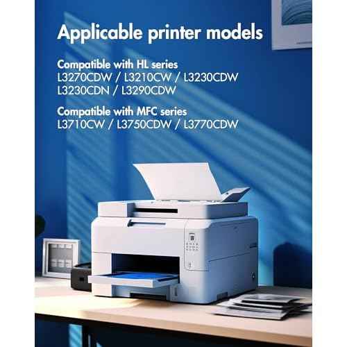 TN227BK TN-227BK TN227 Black: MFC-L3770CDW High Yield Toner Cartridge Replacement for Brother TN227 TN227BK TN223BK TN-223BK to Work with Brother MFC-L3770CDW HL-L3290CDW HL-L3270CDW, 2 Pack