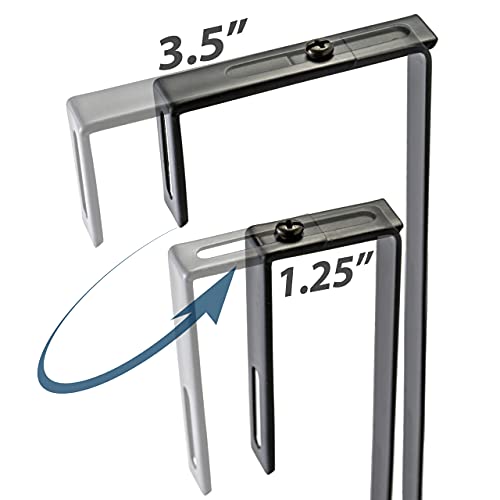 Officemate Universal Partition Hanger Set for Wall Files, Metal Black, 7-inch