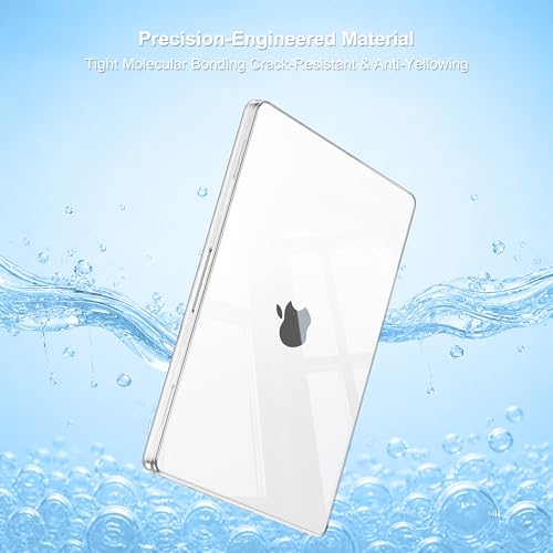 MOSISO Transparent MacBook Pro 14 Inch Case with Keyboard Cover and Screen Protector