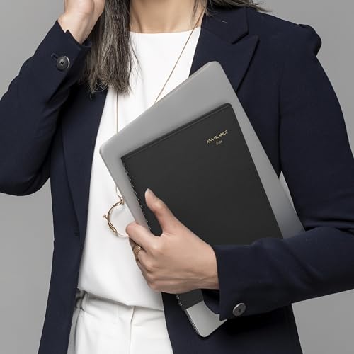 AT-A-GLANCE 2026 Appointment Book Planner, Daily, 8" x 11", Large, Two Person Group, Black (702220526)