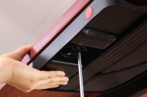 ApexDesk Screw-On Under Desk 360-Degree Swivel Drawer - Perfect Office Storage Accessory for Your Existing Standing Desk (Screw-On Desk Drawer - Black)