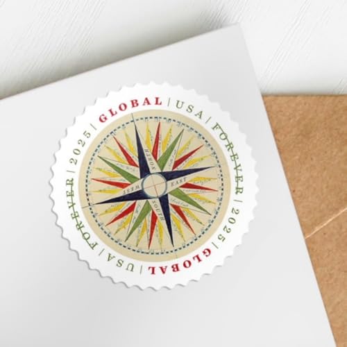 1794 Compass Rose International Postage Stamps - Sheet of 10 USPS