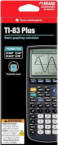 Texas Instruments TI-83 Plus Graphing Calculator for Math & Science