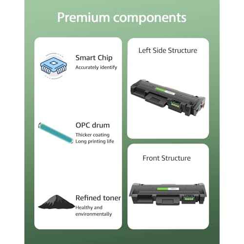 greencycle 106R02777 Toner Cartridge Replacement Compatible for Xerox 3215 106R02777 Black Toner Cartridge WorkCentre 3215 3215NI 3225 3225DNI Phaser 3260 3260DI 3260DNI 3052 Ink Cartridge (2PCS)