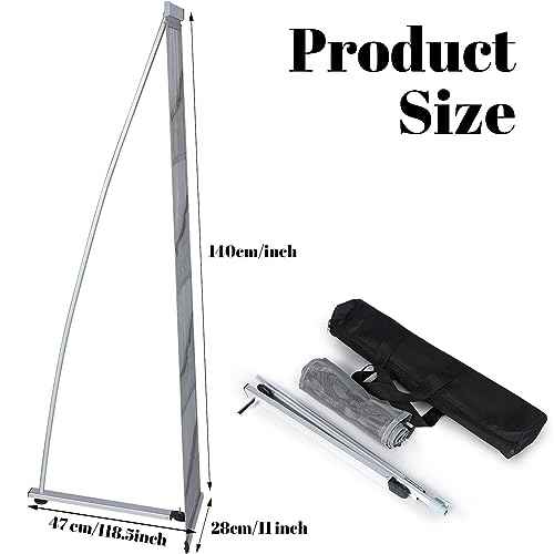 Outus 1 Pcs Literature Stand Magazine Display Rack with 4 Pocket, Portable Roll up Mesh Foldable Trade Show Display with Carrying Bag, Lightweight Magazine Rack Floor Standing for Exhibition Office