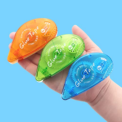 Tamaki 3-Pack Double Sided Tape Roller for Scrapbooking & Photos