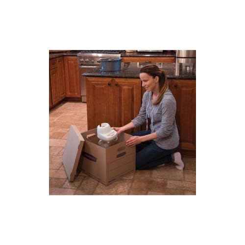 Bankers Box Medium Classic Moving Box 8 Pack, Reinforced Handles, Tape-Free Assembly, Box with Lid, 19-in x 14.5-in x 15.5-in (7717201)