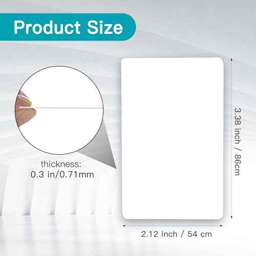 100 PCS Credit Card Reader Cleaning Cards - CR80 Dual Side Cleaning Sheets for POS Terminals, Printers, and Optical Card Readers