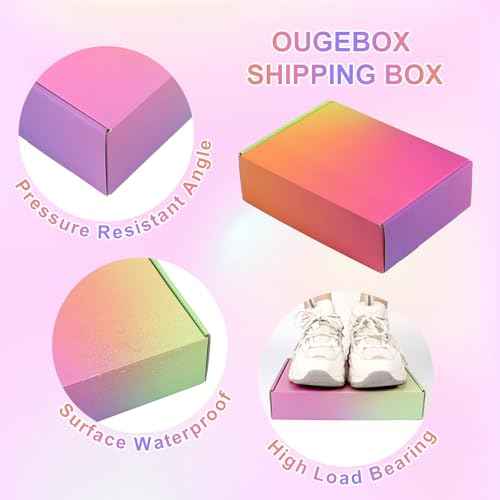 30 Pack 9x6x4 Colorful Shipping Boxes Medium, Mailer Cardboard Boxes for Packaging Small Business Bulk
