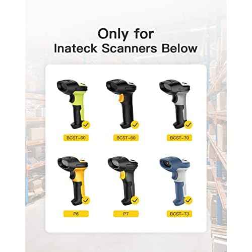 Inateck Barcode Scanner Charging Base, Easy to Use, Suitable for BCST-60, BCST-70, BCST-73, P6 and P7, Scanner Not Included