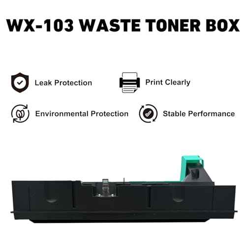 hehua WX103 Waste Toner Box Container (A4NNWY1) Replacement for Konica Minolta WX-103 Waste Toner Box for Konica Minolta Bizhub C224 C368 C284 C308 C364 C454 C458 C554 224e 284e (1-Pack)