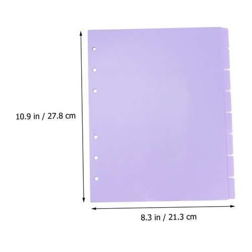 Gatuida 8pcs Aesthetic Binder Dividers Page Markers for Organizing Notebooks Journal and Reports Daily Use Tabs Soft for