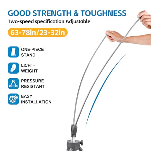 USCNC X Banner Stand Adjustable Fit Banner 23 x 63 to 32 x 78 Inch, Portable Travel Bag, Bigger, More Adaptable Advertising, Stores, Tradeshow, Restaurant, Event, Birthday & Party (1 PACk)