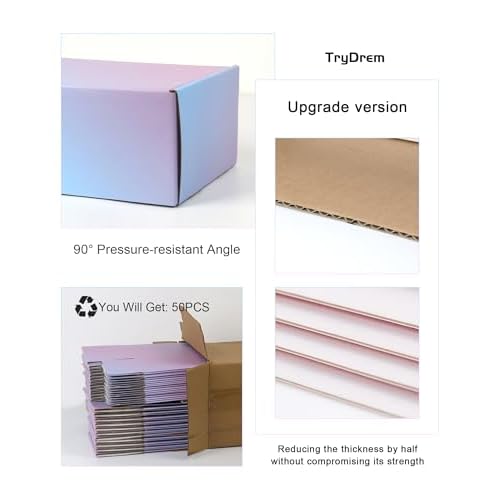 Shipping Boxes 9x6x4 Inch - 30 Pack: Medium Corrugated Cardboard Boxes - Purple Shipping Boxes for Small Business