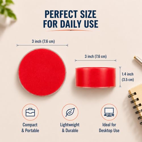 Outus 4 Pcs 3-Inch Sponge Cup Moistener for Money Counting and Document Sorting