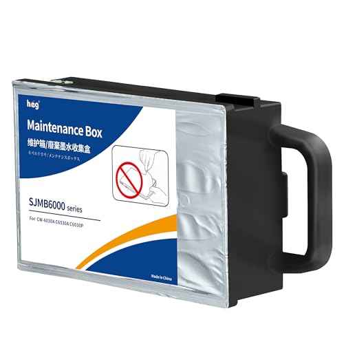 HEG SJMB6000/6500 Maintenance Box C33S021501 for Colorworks CW-C6000A CW-C6000P CW-6030A CW-6030P CW-C6500A C6500au CW-C6500P Series Inkjet Lable Printer(1 Pack)