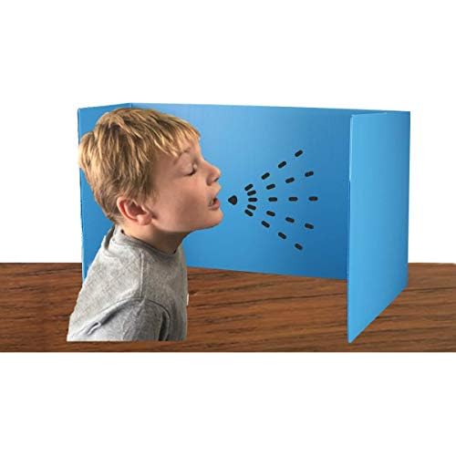 Flipside Products 12¡±x 46.5¡± Blue Plastic Study Carrel, Privacy Boards, Premium Corrugated Plastic, Student Privacy and Focus Booth for The Classroom, Desk Divider, Made in USA - 12 Pack