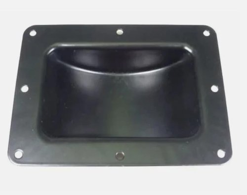 Four (4) Recessed Black Castor Dish 6" x 4" to Fit 3" or 4" Wheels For ATA Cases