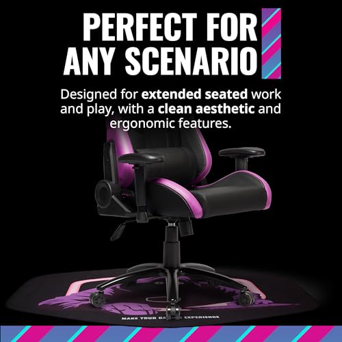 Cooler Master FM510H Gaming Floor Mat, Splash-Proof Surface, Anti-Fray Stitching, Anti-Slip Floor Protector for Computer Gaming Desk Chair, Carpet, Hard Wood, and Tile Floor