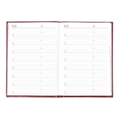 Brownline¢ç 2026 Traditional Daily/Monthly Planner, Untimed Journal, 12 Months, January to December, Perfect Binding, 8.25" x 5.75", Bright Red (CB389.RED-26)