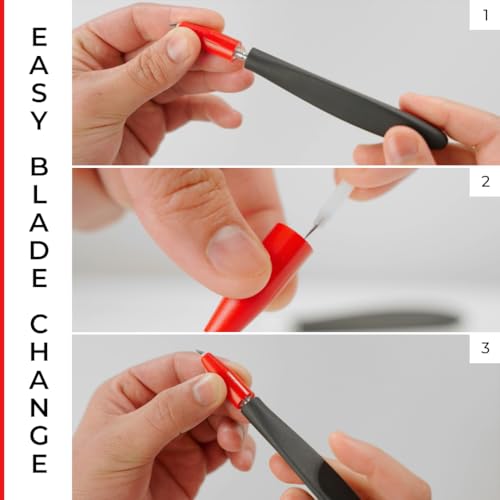 VViViD 360 Degree Swivel Craft Cutting Knife with 6 Stainless Steel Blades - Pack of 1