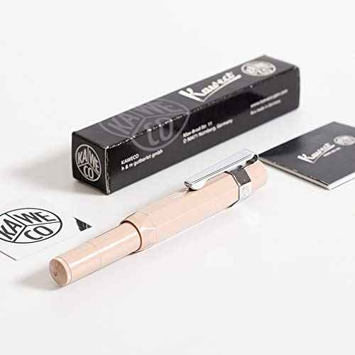 Kaweco Sport Skyline Fountain Pen Macchiato, Fine Nib Sport Octagonal Clip Chrome