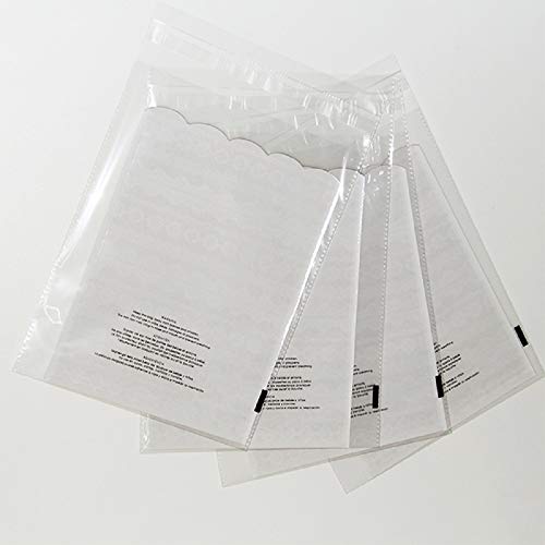 100 6x9 SUFFOCATION WARNING SELF SEAL FLAP TAPE CLEAR VALUEMAILERS