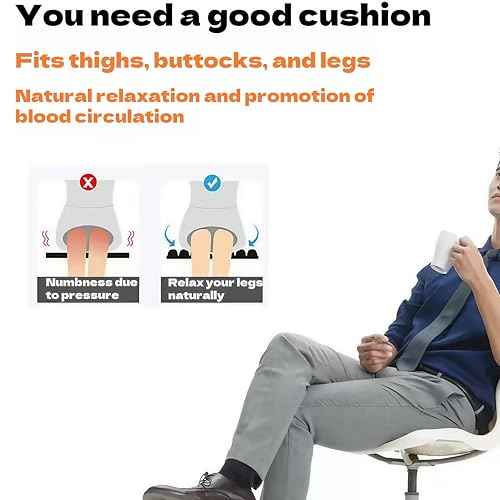 Travel Cushion for Airplane Seats - Airplane Seat Cushion for Long Flights£¬Provides Optimal Support for Long Periods of Sitting in Cars, Office Chairs