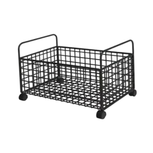Milageto M Rolling Book Cart Under Desk Storage Carts with Wheels