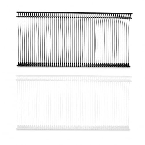 2000 Pcs 2" Tagging Gun Fasteners – 1000 Black & 1000 White, Standard 2-Inch Refills (Yiqianhome)